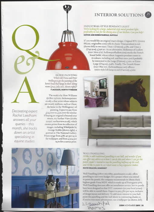 25 beautiful homes magazine and wall panelling
