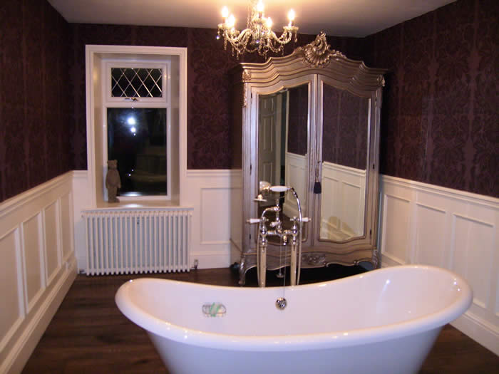 bathroom wall panelling